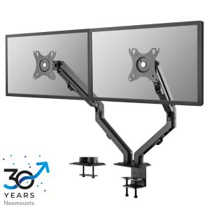 Desk Mount Stand/Grommet Dual Monitors 17-27in - Black