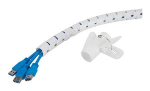 Spiral Cable Wrap 25mm Multiple Cables White