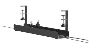 Cable Management Tray - Max 5 Kg - Clamp-on Design - Universal - Black