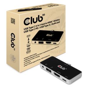 USB Type C 3.1 Gen 1 To Hdmi 2.0b + 1 USB 2.0 Type A + USB C Charge Up To 100w + 1 Combo Audio Jack