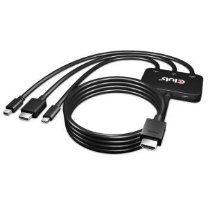 USB Type C + Hdmi + MiniDisplayPort 1.2to Hdmi 4k60hz Hdr M/m Active Adapter 32awg