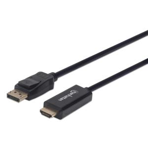 DisplayPort Male To Hdmi Male Cable 2m Black (153201)