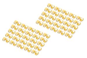 Color clIPS for RJ 45 cable 100 pcs Yellow