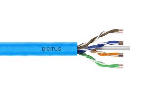 installation cable - CAT6A - U/UTP - 305m - blue