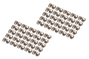 Color clIPS for RJ45 plugs 100 pcs brown 