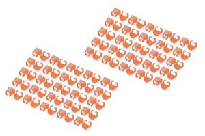 Color clIPS for RJ45 plugs 100 pcs orange 