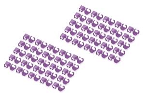 Color clIPS for RJ45 plugs 100 pcs Purple 