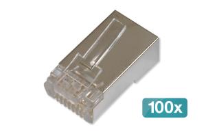 CAT6 Modular plugs for round cable - 100 pcs.
