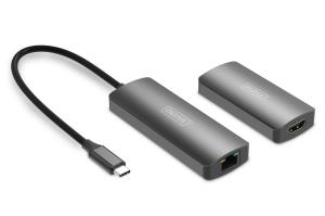 Video Extender Set USB-C - HDMI 4K/120Hz CAT6 30m