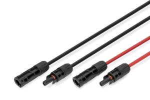 Solar Extension cable - 6 sqmm, MC4 connector 3m,6sqmm,halogen-free,UV-res.,flex,IP67 - 2pcs