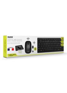 Essential Wireless Pack: Keyboard + Mouse + Mouse Pad - Qwerty Uk