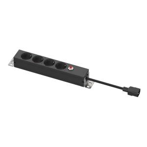 Rise A152 Power Strip + Bracket Black