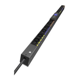 Metered Input G4 Rack PDU, 0U, 22.5U, IEC-60309 input, 3m cord, 3ph, 11kW, 16A, 415/240V, 24 outlets (12)C13, (12)C39