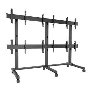Fusion & Trade 3 X 2 Micro-adjustable Large Freestanding Video Wall 40& Quot - 55&quot Black Maximum