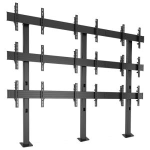 Fusion&trade 3 X 3 Micro-adjustable Large Bolt-down Freestanding Video Wall                         