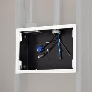 The Pac525fw Simplifies Flat Panel Installation By Providing An Organized, Reces                    