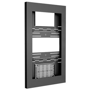 Chief Impact On-wall Kiosk - 50in Portrait, Black