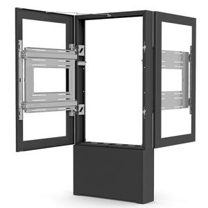Chb2b Portrait Floor Kiosk 55in Black