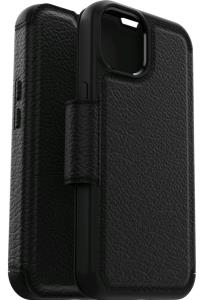 iPhone 14 Case Strada Series Folio Case Shadow (Black)