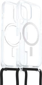 iPhone 16 Case with Strap - React Series Necklace Magsafe - Clear