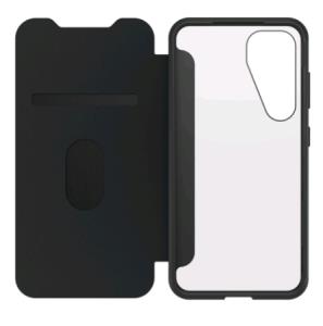 Galaxy S25 Case - React Series Folio - Black Crystal (Clear/Black)