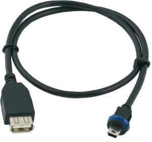 MiniUSB Straight Cable - USB-a Straight - D1x. S1x. V1x - To Connect Ext. USB Device - 2m 