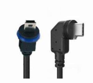 Cable MiniUSB-c To MiniUSB Angled-straight 1m