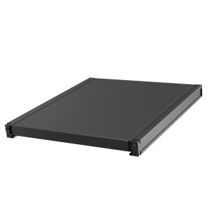 1u Depth Adjustable Sliding Shelf 200lbs Black