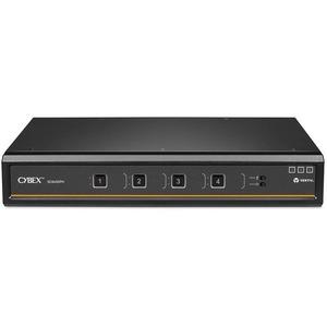 CYBEX SC Universal DP/H Secure KVM Switch 4-Port Dual Display with CAC PP4.0