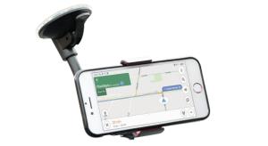 Unviersal Car Flexible Suction Mount with Smartphone Clip                                           