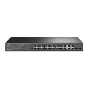 Jetstream Tl-sl2428p 24-port + 10/100mbps 4-port Gigabit Smart Switch With 24 Port Poe+