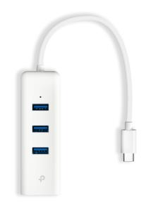 Ue330c USB Type-c 3-port Hub And Gigabit Ethernet Adapter