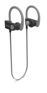 Earphones - Bte-110 - Wireless Bluetooth - In Ear With Handsfree Function - Grey