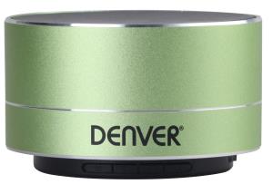 Speaker - Bts-32 - Wireless Bluetooth - 3w Rms - Green With Rechargeable Battery Built-in And Light Effect