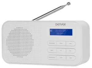 Dab-42 Dab+ Digital Radio With Clock And Alarm Function White