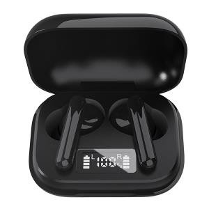 Earbuds - Twe-38 - Wireless Bluetooth - 10m - Black With Charging Case And Handsfree Function