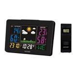 Weather Station Ws-540 Colorful  With Radio Controlled Clock Function And Indoor/outdoor Measurement Black