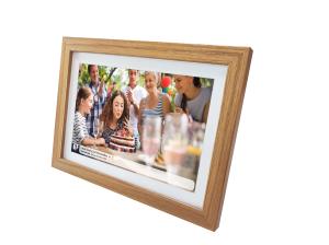 Digital Photo Frame Frameo Pff-1542l 15.6in Fhd IPS Screen Wooden Frame