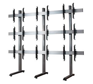 Monitor Mount - Wall - 3x3 Monitor - Up To 55-60in -  Black / Silver