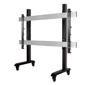 Monitor Mount - Trolley - 1 Monitor - 84in - Silver / Black