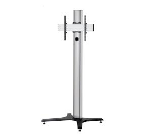Monitor Mount - Premium Freestanding Single Screen Uc Stand -  1 Monitor - 39-75in - 2m - Black / Silver