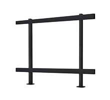 Monitor Mount - System X - Bolt-down Stand For Samsung - 146in - Black