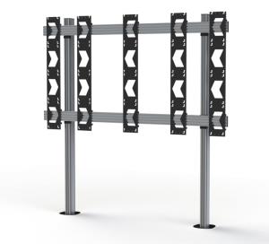 Bolt Down Stand For Unilumin Upanels 4x4 Dvled Videowalls, Black & Silver