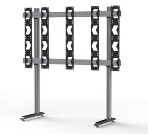 Floor Stand For Unilumin Upanels 4x4 Dvled Videowalls, Black & Silver