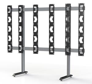 Floor Stand For Unilumin Upanels 5x5 Dvled Videowalls, Black & Silver