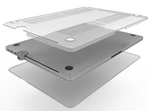 Ledge Touch Bar Cable Lock Adapter and HardShell Case Combination Cable Lock For MacBook Pro 15in Silver