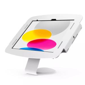 Bundle / VESA Fixed 45 Degree Core Counter Stand or Wall Mount + Space, Enclosure for iPad Air 10.9in - White