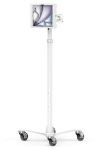 Bundle / Rolling Rise Stand Extended + Apex Secured Enclosure Wall Mount for iPad Air M2/M3 13in (2024) - White