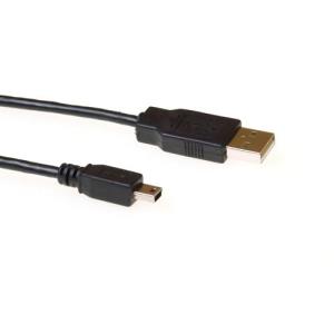 Connection Cable Mini USB B5 Male - USB A Male 5m                                                   