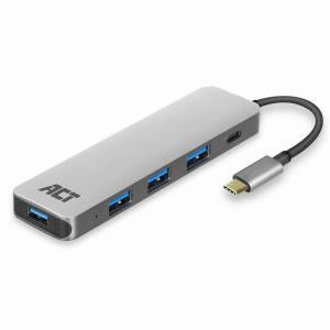 USB-C Hub with 4x USB-A USB-C PD Pass-Through 60W